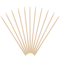 Brochettes de barbecue en bambou naturel de qualité alimentaire, pointues, biodégradables, portables, pour grillades au charbon de bois, fabriquées en Chine