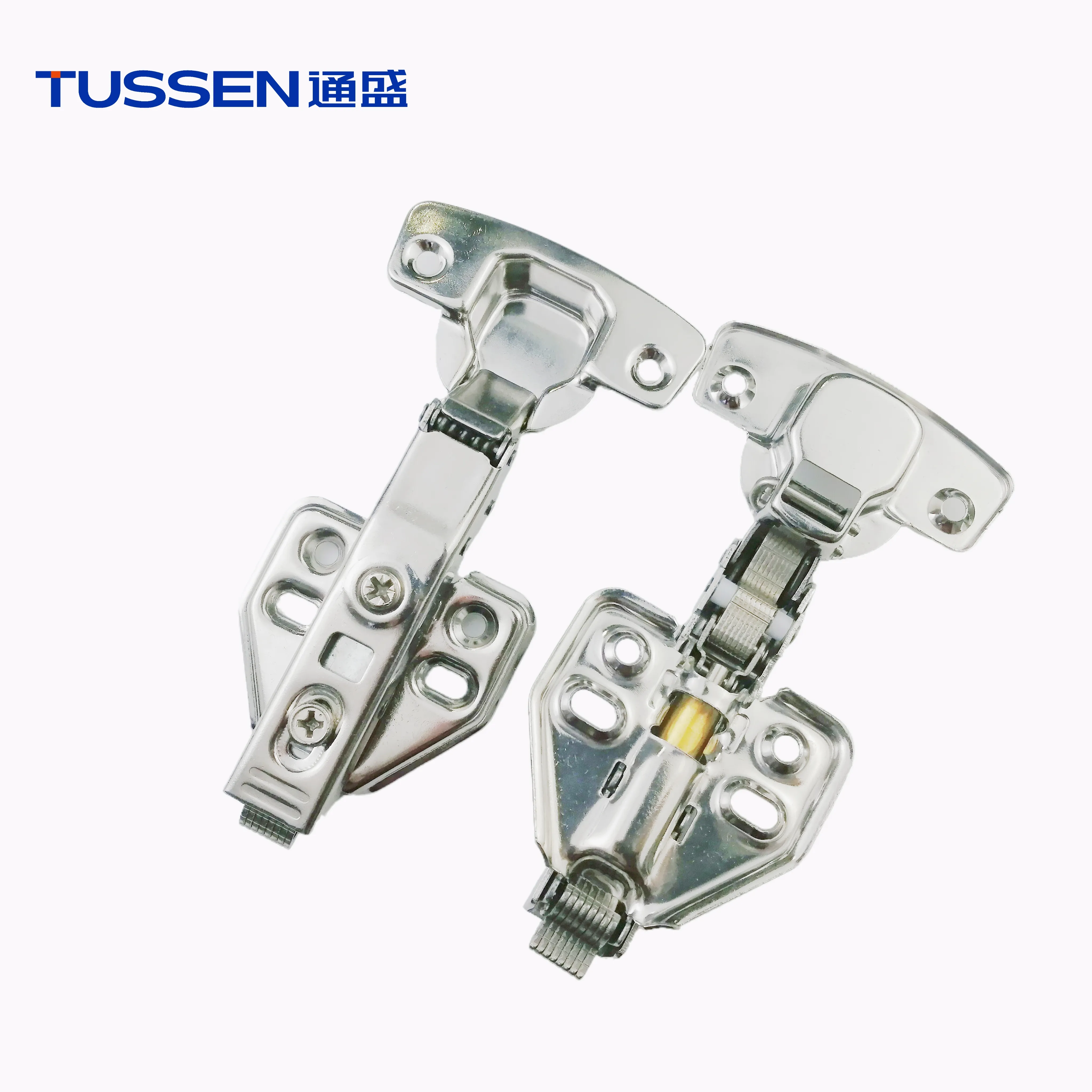 Jieyang Hot Sale 8 Springs Clip on Hinge Brass Cylinder Stainless Steel Cabinet Hydraulic Hinges