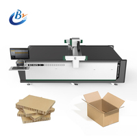 Plotter cortador CNC al mejor precio para tablero de papel de nido de abeja corrugado, embalaje de tarjeta gris, máquina cortadora de cajas de cartón de muestra
