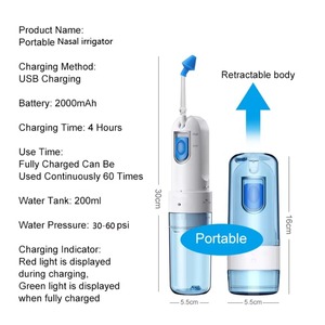 Appareil d'irrigation nasale électrique Bycare AN01 en ABS/PC/plastique pour usage facial - Élimination des odeurs et déshumidification - Product Image 3