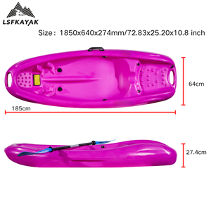 Kayak LSF Babykiss de 1.85m para 1 Persona, HDPE, para Niños, Ecológico, Ligero, Estable y Duradero, para Pesca, Surf, Navegación y Recreación - Product Image 2