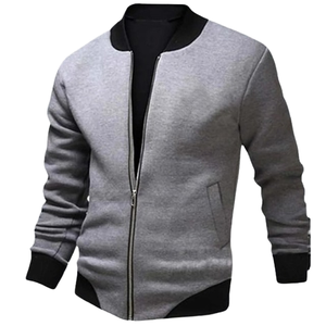 Chaqueta Bomber de Mezclilla para Hombre COOFANDY, Estilo Casual Vintage, Ligera, Resistente al Viento, con Cierre, Cuello Alto, Logotipo Frontal, Bordada en Algodón para Invierno - Product Image 1