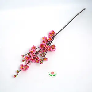 High Quality Artificial Flower 3D tape peach blossom Wedding Decoration For Home Event Decor Party Handmade
