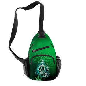 Zaini personalizzati con stampa a prova di odore 3D per uomini ragazzi Outdoor Sport da viaggio con foglie di canapa - Product Image 4