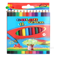 Material escolar de buena calidad, 12 colores, Dibujo para dibujar, colorear, 3,0 lápices de colores de madera a base de aceite suave para niños