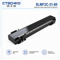Módulo de Motor Lineal Semi-Cerrado CTECHNO SLMF2C-31-60, 4 m/s, Accionamiento Directo, Carrera de 60 mm, para Automatización de Semiconductores
