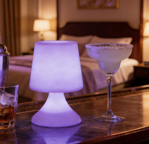 16-color Modern LED <strong>Table</strong>/Desk Night <strong>Light</strong> Remote Control DC USB Rechargeable Dimmable Warm White Battery Included Home Hotel - Product Image 4