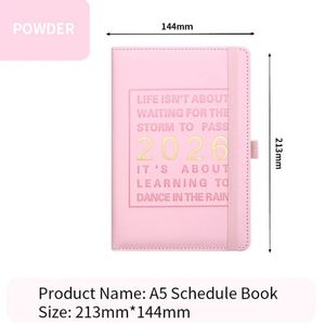 Agenda 2026 A5 con Cierre Elástico, Agenda en Inglés, Calidad de Exportación, Regalo Corporativo, Diario, Cuaderno Promocional - Product Image 6