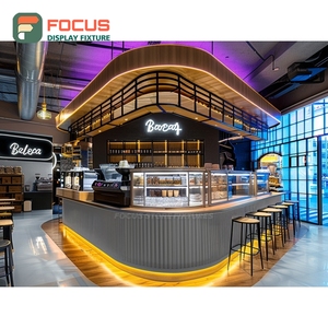 Creative Coffee Display <b>Rack</b> Tall Open Shelf Syrup Display Natural Oak Product Display <b>Rack</b> - Product Image 2