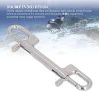 Mousqueton à double extrémité en acier inoxydable 316 à dégagement rapide, neuf, pour la plongée sous-marine, fixation sécurisée, matériel marin pour