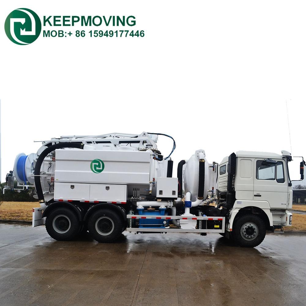 6x4 Howo 9000L вакуумный канализационный грузовик с задним самосвал