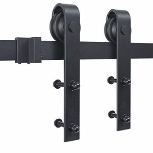 Kit de Herrajes para Puerta Corredera Estilo Industrial Moderno WEKIS, Sistema de Rieles para Puerta Corredera, Accesorios de Hierro y Acero Inoxidable para Hogar y Almacén - Product Image 2