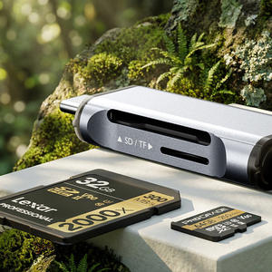 Lettore di Schede ad Alta Velocità 3.0 SD/TF Multifunzione USB/Type-C Esterno con Guscio in Alluminio 16/15 Telefono Cellulare Tutto-in-Uno Fotocamera SLR - Product Image 2