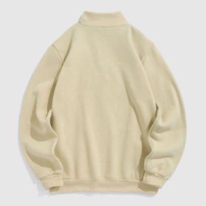 Nouveaux sweats en molleton unisexes Vente en gros Sweat à capuche à manches longues pour hommes avec demi-fermeture éclair pour l'automne et l'été - Product Image 6