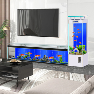 Large Glass Aquarium TV Bench Rectangle Coffee Table with Fish Tank <strong>for</strong> Living Room <strong>for</strong> <strong>Sale</strong> - Product Image 6