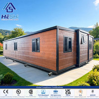 Casa Contenedor Prefabricada Aislada de 20 y 40 Pies, Expandible, de 1, 2, 3, 4 y 5 Dormitorios, con Cocina de Lujo, Casa Portátil Tipo Villa