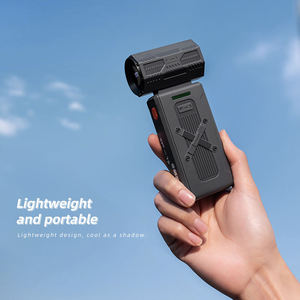 <b>Mini</b> Portable High Speed Foldable Wearable Rechargeable <b>USB</b> Type-C Car <b>Fan</b> 4000mAh Lithium-Polymer Battery Outdoor Hotel Use Low - Product Image 6