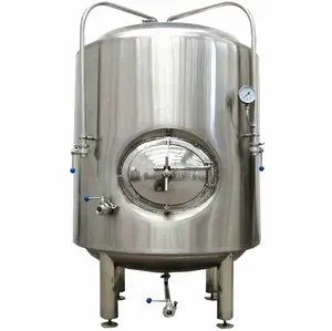 Recipiente de fermentación de cerveza, 2500L, depósito brillante, para limpieza de aceite