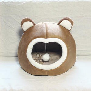 Cross-border labeling on behalf of the origin factory 2025 new cross-border new teddy bear closed cat <b>nest</b> - Product Image 4
