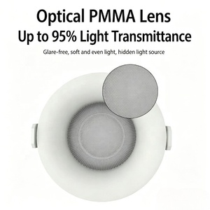 Plafonnier LED moderne encastré en aluminium, sans cadre, avec réflecteur incurvé dissimulé, IP65, entièrement étanche, anti-fumée et résistant <span class=keywords><strong>à</strong></span> l'<span class=keywords><strong>eau</strong></span> - Product Image 4
