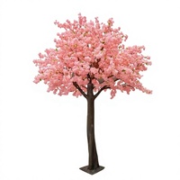 Pohon Bunga Sakura Buatan dari Kain Sutra & Fiber Glass Tinggi 350cm - Dekorasi Pernikahan & Pesta Rumah Mewah Ramah Lingkungan