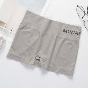Wholesale MUNAFIE Seamless Ladies <strong>Boxer</strong> <strong>Briefs</strong> Elastic Mid Waist <strong>Women's</strong> Tummy Underwear Cheap Panties - Product Image 5