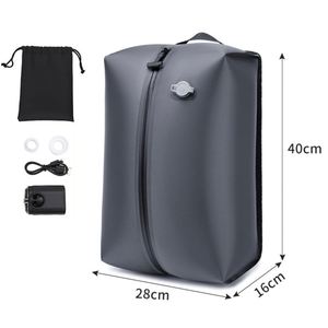 Sac de voyage pliable étanche et durable avec logo personnalisé, pompe à vide, sac de compression, sac de voyage en nylon avec poignée souple - Product Image 2