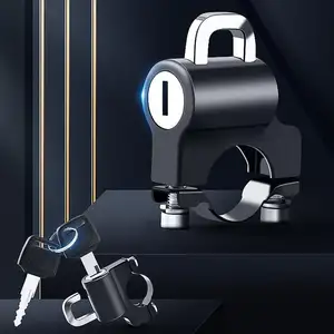 New anti-theft fixed multi-functional lock head bicycle handlebar head fixed helmet lock