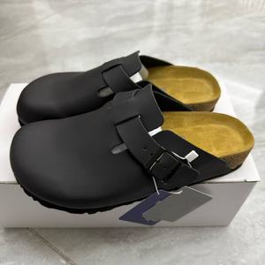 Chaussures <span class=keywords><strong>orthopédiques</strong></span> à bride de talon pour hommes et femmes, doublure en cuir de vachette, cuir véritable, alternative aux Birkenstock, sabots souples, <span class=keywords><strong>mules</strong></span>, usine OEM - Product Image 3