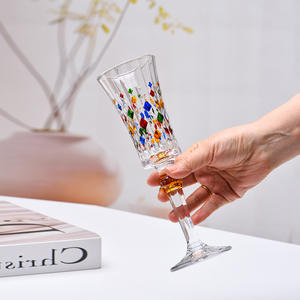 Verre à Martini coloré <span class=keywords><strong>en</strong></span> verre taillé vintage avec effet <span class=keywords><strong>arc</strong></span>-<span class=keywords><strong>en</strong></span>-<span class=keywords><strong>ciel</strong></span> pour cocktails, jus et décoration de fête - Product Image 6