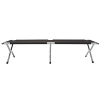 Lit pliant simple d'extérieur en fer Design moderne et pratique Lit de camping pour secours d'urgence