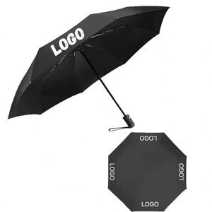 Parapluie de luxe personnalisé avec logo imprimé, parapluie compact et portable, cadeaux promotionnels pour entreprises - Product Image 1