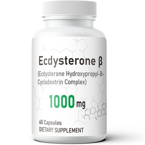 Capsules de Bêta-Ecdystérone 1000mg en gros pour marque privée, supplément oral anti-âge pour adultes, non destiné aux femmes enceintes - Product Image 1