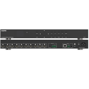 Conmutador HDMI 4x2 <span class=keywords><strong>4K</strong></span> 60HZ <span class=keywords><strong>HDR</strong></span> para Matriz 4 Entradas 2 Salidas con Descodificador HDCP2.2, Extractor de Audio/Reproductor <span class=keywords><strong>Blu</strong></span>-<span class=keywords><strong>ray</strong></span> ARC, Mini Sistema - Product Image 1
