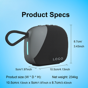 ลำโพงพกพา IPX7 กันน้ำ เสียงสเตอริโอ ใช้งานกลางแจ้ง แบตเตอรี่แบบชาร์จได้ 1800mAh ใช้งานได้ยาวนาน - Product Image 6