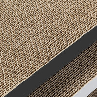 Meubles de luxe 3-en-1 pour chat Matériau en papier sisal Grand lit à gratter pour chat Conception d'arbre à chat classique dans un carton emballé de style luxueux