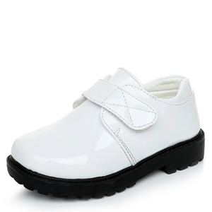 영국 OEM 맞춤형 도매 워킹 스타일 아동화 검정색 남아 스쿨화 캐주얼 유니폼 드레스 슈즈 - Product Image 6
