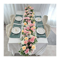 Fleurs artificielles élégantes pour décorations de mariage intérieures et extérieures, événements de fête et de mariage-Runner Idea
