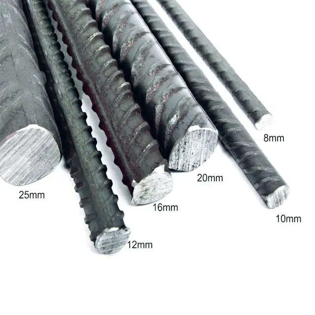 ASTM A615 grado 60 rinforzo all'ingrosso tondino d'acciaio ad alta resistenza/barra d'acciaio deformata/barre di ferro nervate in acciaio ondulato