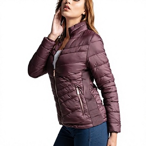Autumn Winter Women's Regular Knitted Padded Bomber Jacket Embroidery Reversible Eco-Friendly Waterproof <b>Second</b> <b>Hand</b> for Resale - Product Image 6