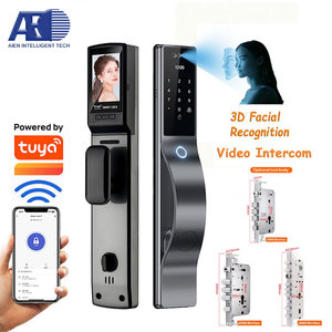 TuyaWIFI Modèle Smart Camera Serrure <span class=keywords><strong>de</strong></span> porte avec interphone vidéo Reconnaissance faciale 3D pour porte en bois Option <span class=keywords><strong>de</strong></span> stockage <span class=keywords><strong>de</strong></span> <span class=keywords><strong>données</strong></span> <span class=keywords><strong>de</strong></span> carte mémoire - Product Image 1