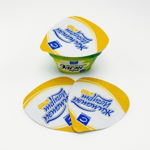 Diseño personalizado 65mm 75mm 88mm 118mm diámetro troquelado papel de aluminio tapa de yogur - Product Image 3