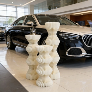 ขาตั้งกระดาษทรงกระบอกสไตล์อาร์ตเดโคสำหรับจัดแสดงสินค้าและตกแต่งบ้าน ขายส่ง - Product Image 2