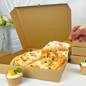 Boîtes à pizza et à sushi en carton recyclable avec fermeture magnétique, impression personnalisée, vente en gros, emballage pour la restauration rapide, 12 pouces - Product Image 3