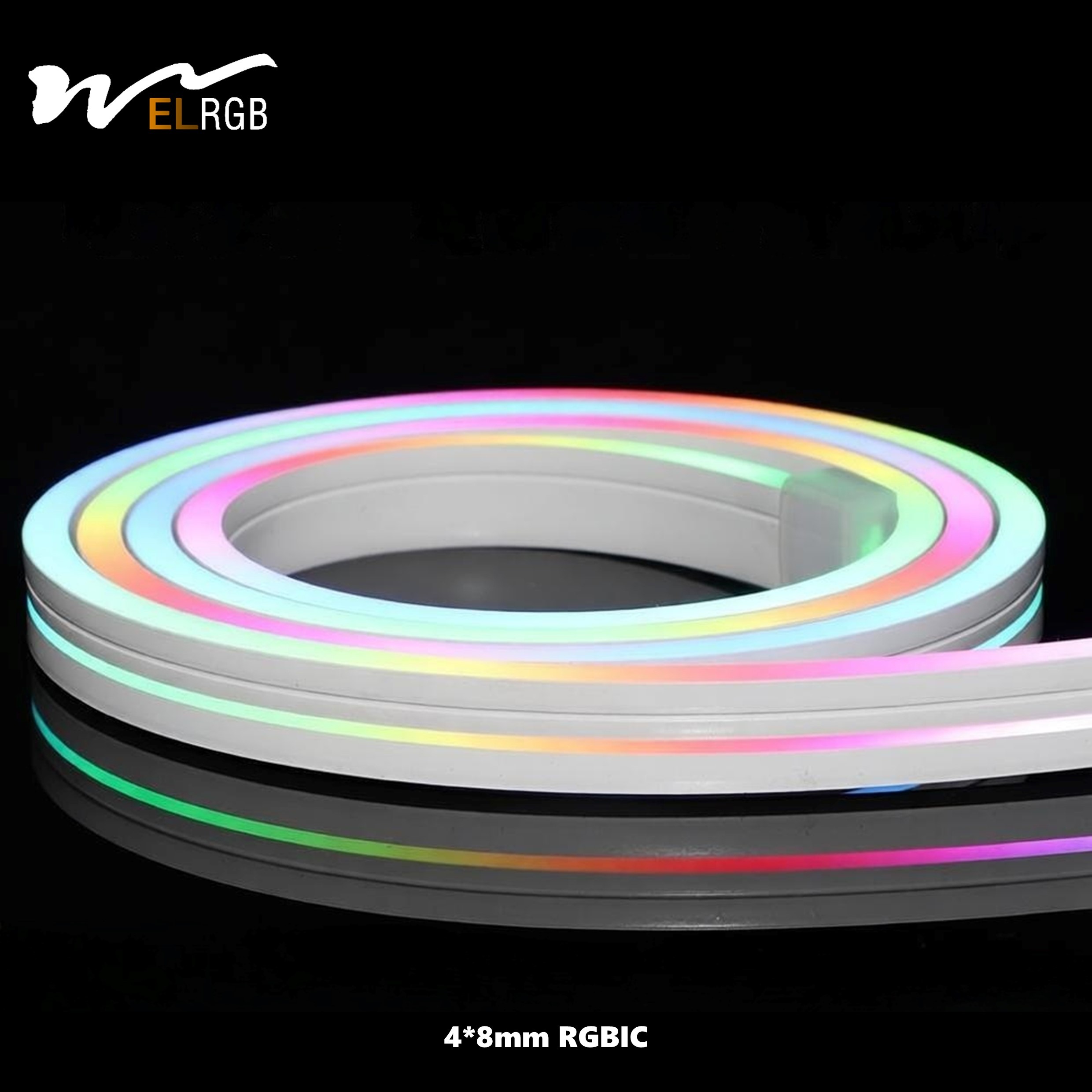 LED Waterproof CE Certified Neon Strip Light 4*8MM Side-Emitting 5V RGB IC Smart Cabinet Decoration Flexible Linear Light