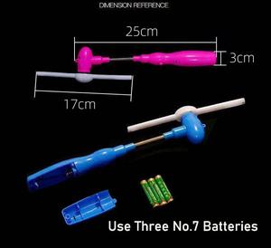 Nicro Glow In Dark Luminous Lightup Varita mágica Juguete con música LED Molino de viento Juguete Spinner Stick Ball Swivel Fun Light Toys - Product Image 5