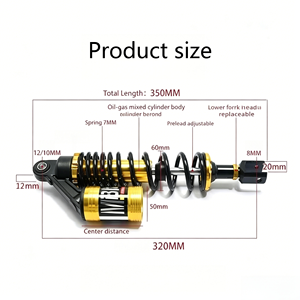 <span class=keywords><strong>Amortiguador</strong></span> Hidráulico de Acero Inoxidable de Alto Rendimiento para Motocicleta, Nuevo Modelo 2026, Gran Venta, para Reequipamiento/Actualización OEM - Product Image 5