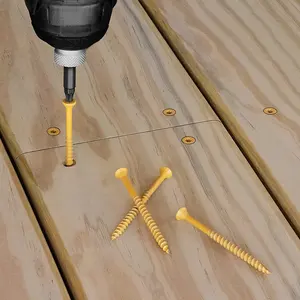 RUSPERT Wood Screws #10 X 3" Tan For Deck