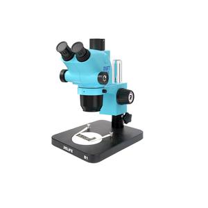 مجهر ستيريو ثلاثي العدسات عالي الدقة RELIFE RL-M6T Pro-B1 مع مصدر ضوء SS-033 ومحول 0.5CTV ووحدة تحكم باللمس <span class=keywords><strong>M</strong></span>-17 وكاميرا 4K عالية الدقة - Product Image 1