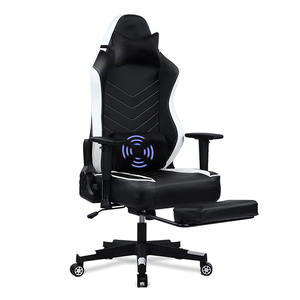 Chaise de jeu de haute qualité, en cuir PU, avec massage, multifonction, plateau multi-inclinaison, chaise de course pour jeux sur ordinateur - Product Image 2